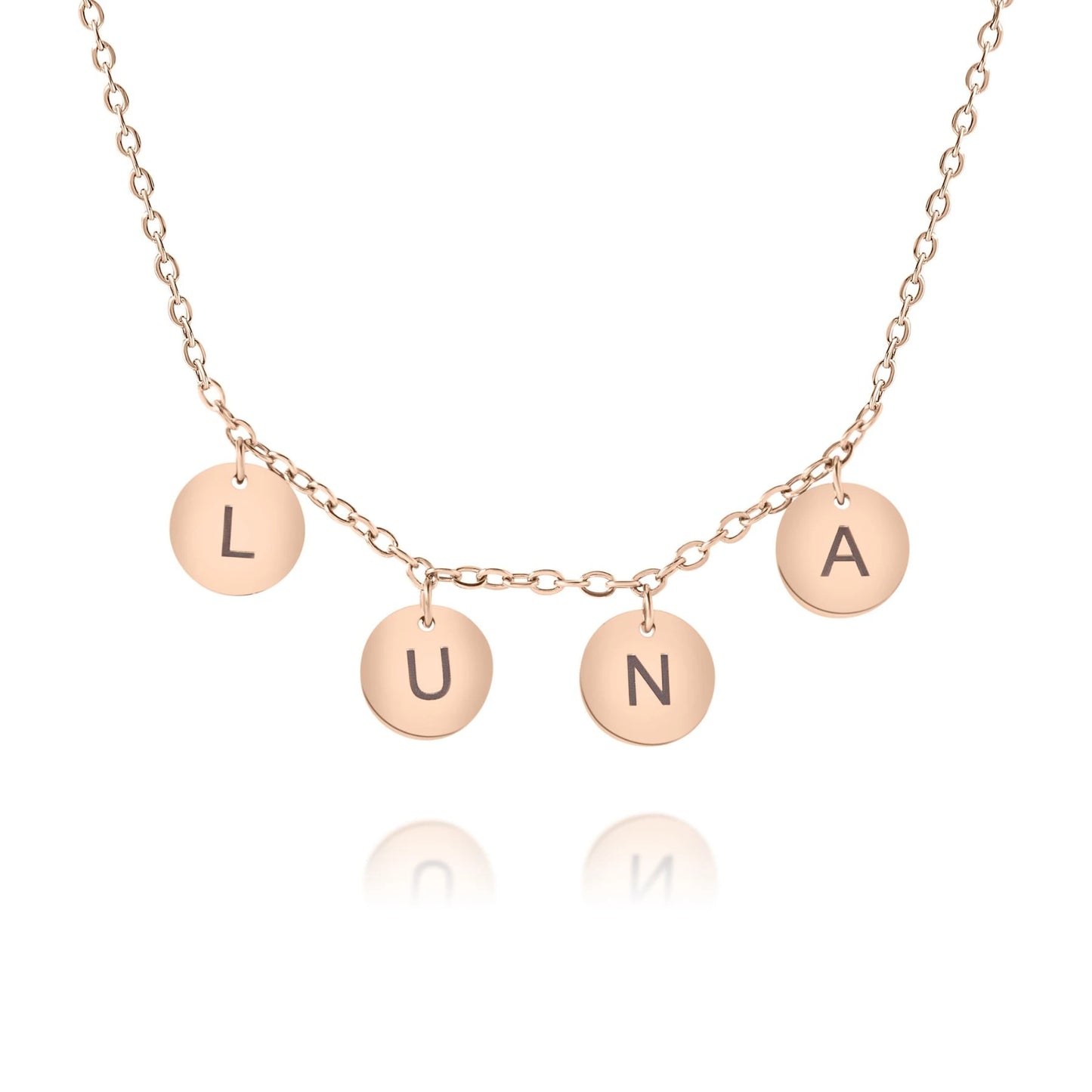Collier Personnalisé avec Lettres en Médaillon