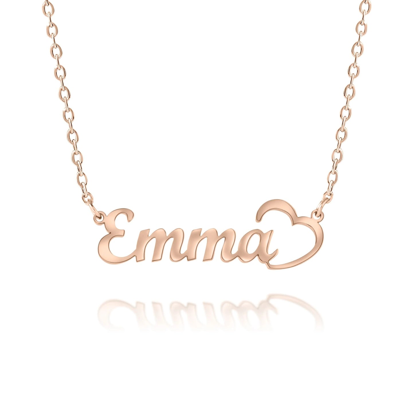 Collier Prénom Coeur Ciselé