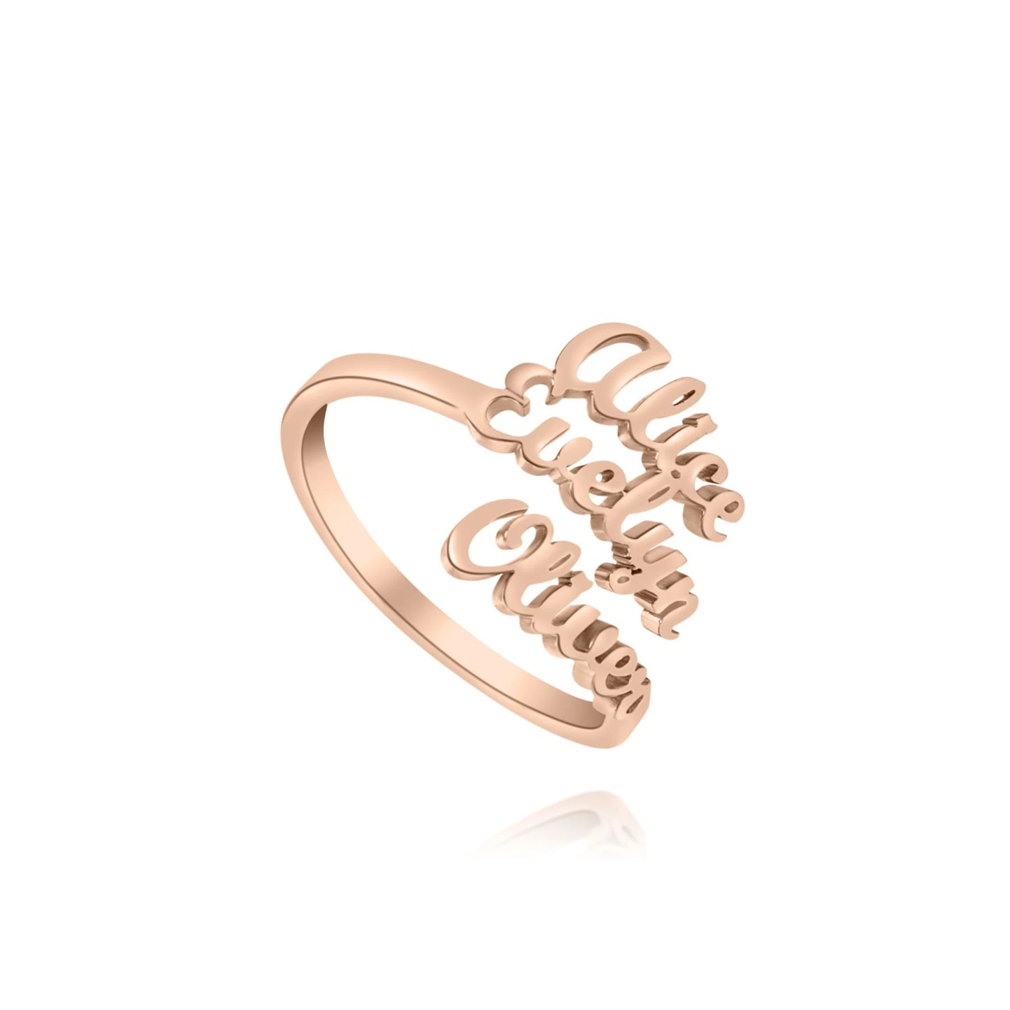 Bague Personnalisée 3 Prénoms