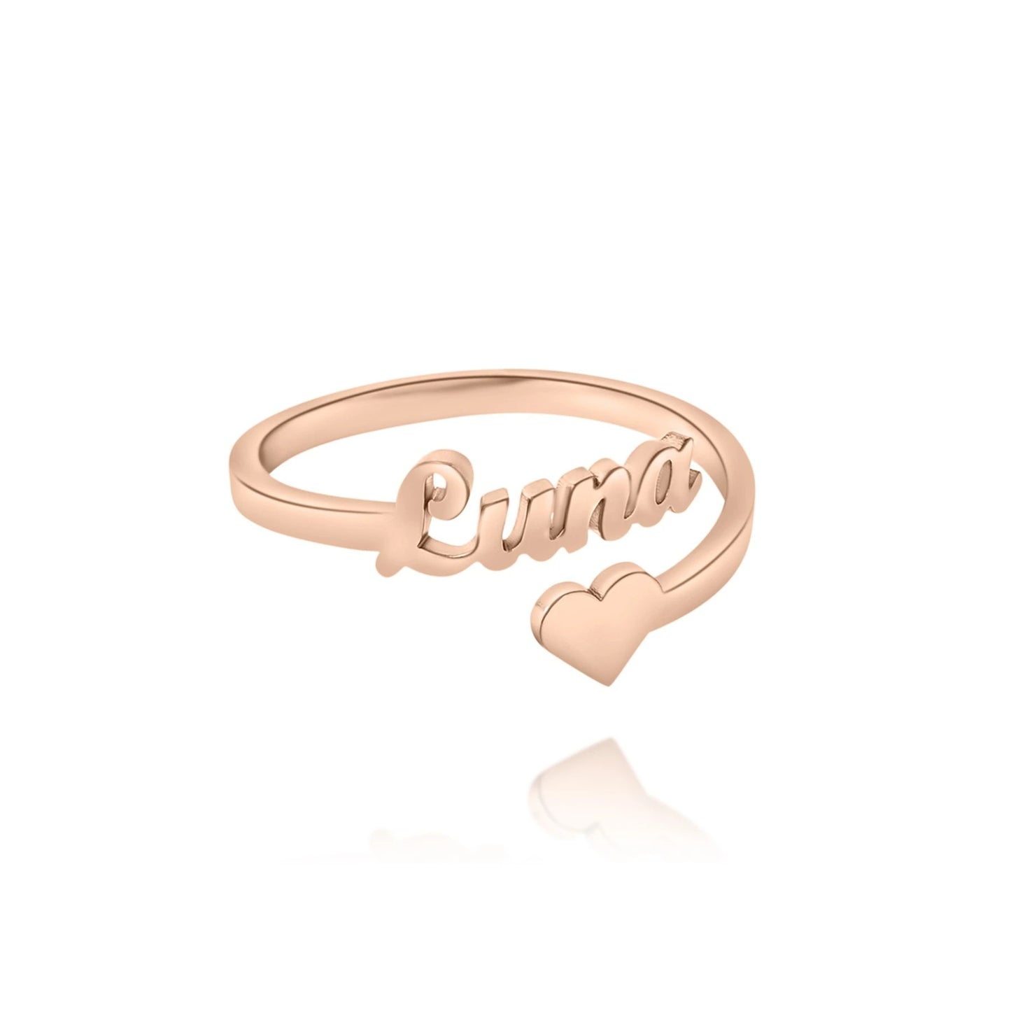 Bague Ouverte avec Coeur