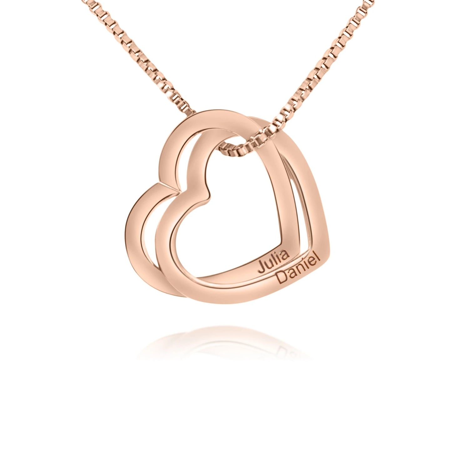 Collier Coeurs Entrelacés