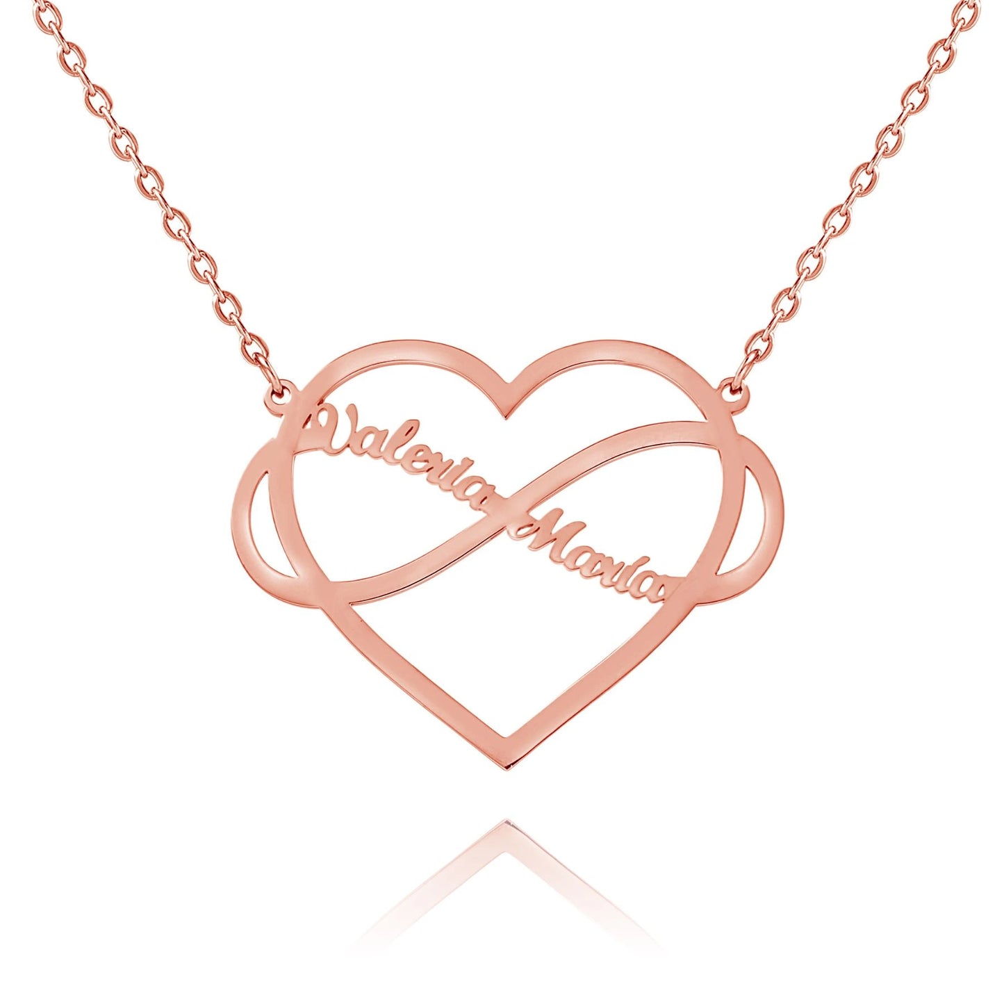 Collier Coeur & Infini Personnalisé
