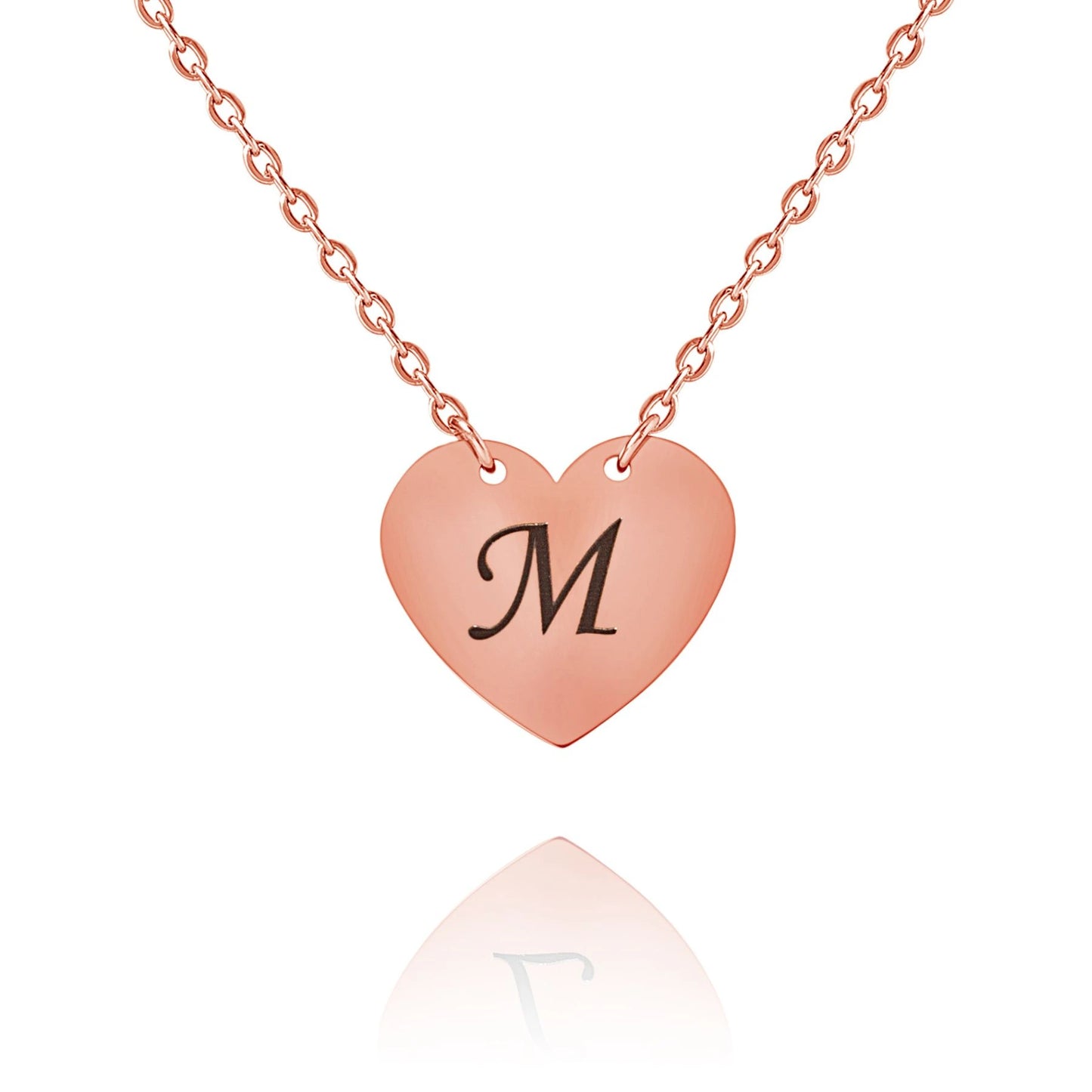 Pendentif Coeur Personnalisé Initiale