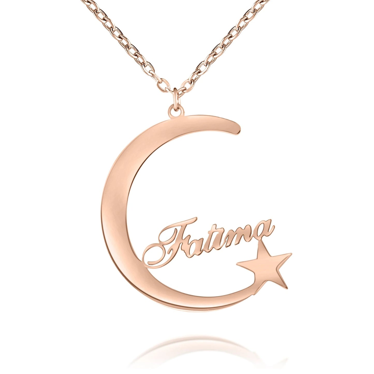 Collier Lune et Étoile Personnalisé