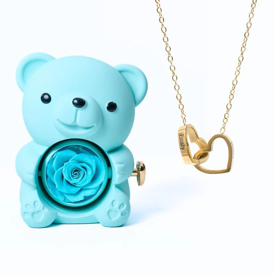 Ours Éternel & Collier Personnalisé