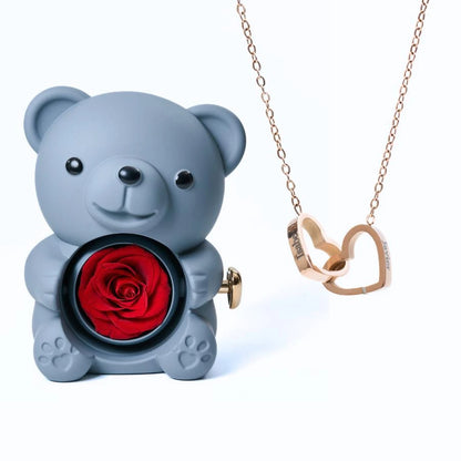 Ours Éternel & Collier Personnalisé
