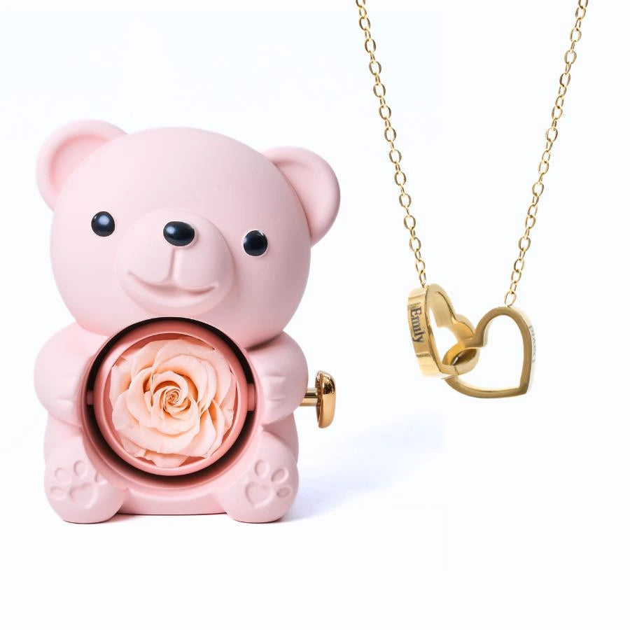 Ours Éternel & Collier Personnalisé