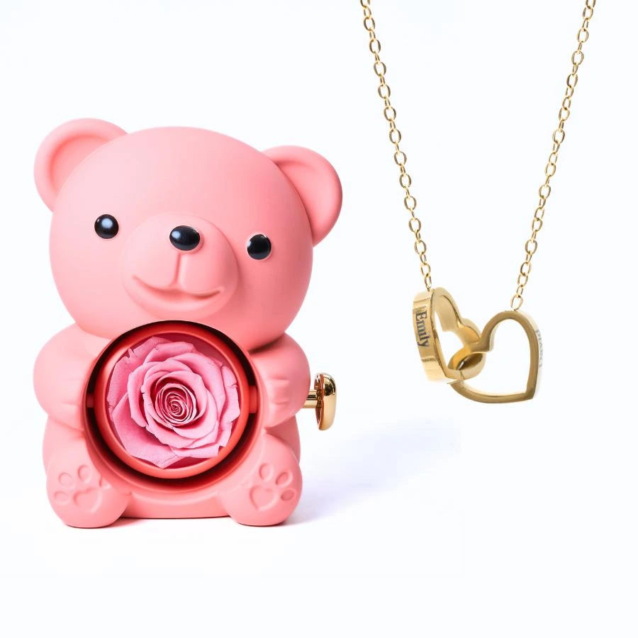 Ours Éternel & Collier Personnalisé