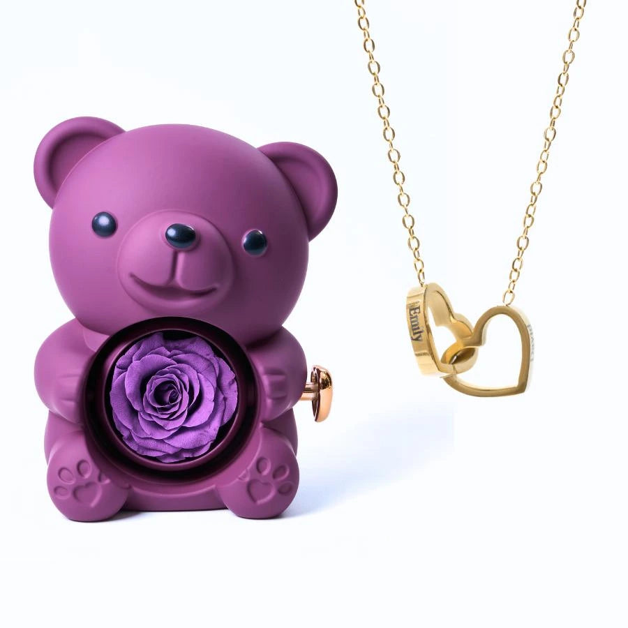 Ours Éternel & Collier Personnalisé