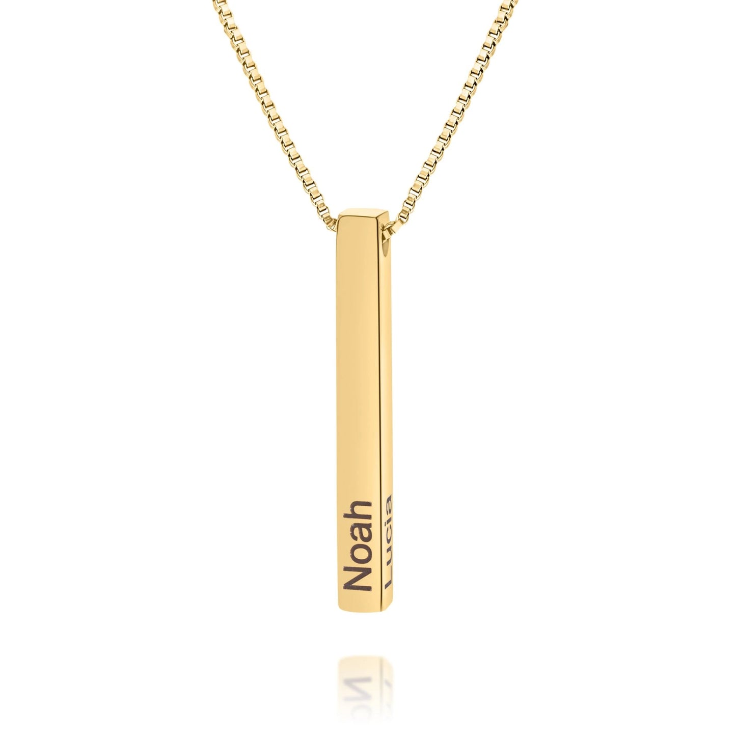 Collier Personnalisé Barre 3D
