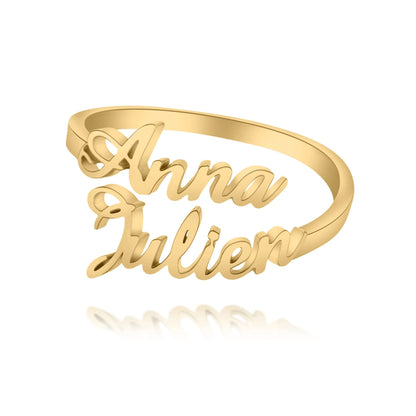 Bague Deux Prénoms Personnalisée