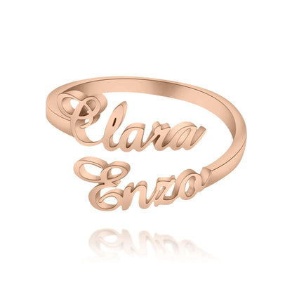 Bague Deux Prénoms Personnalisée