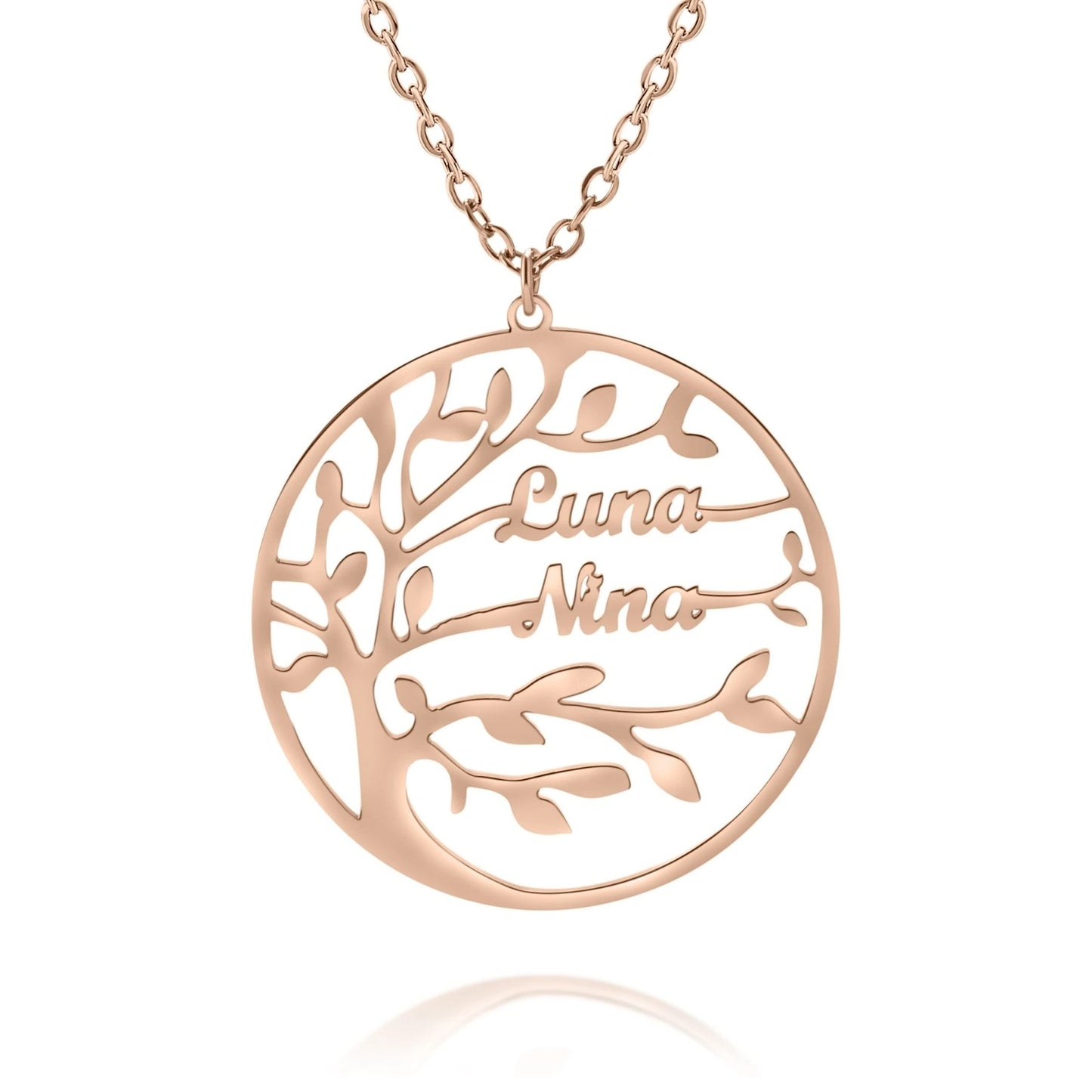 Collier Prénom Arbre Généalogique - Arbre de vie