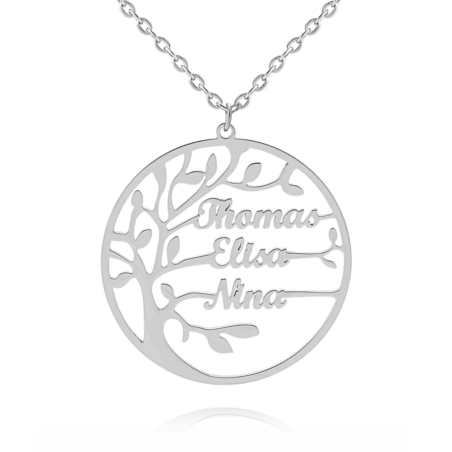 Collier Prénom Arbre Généalogique - Arbre de vie