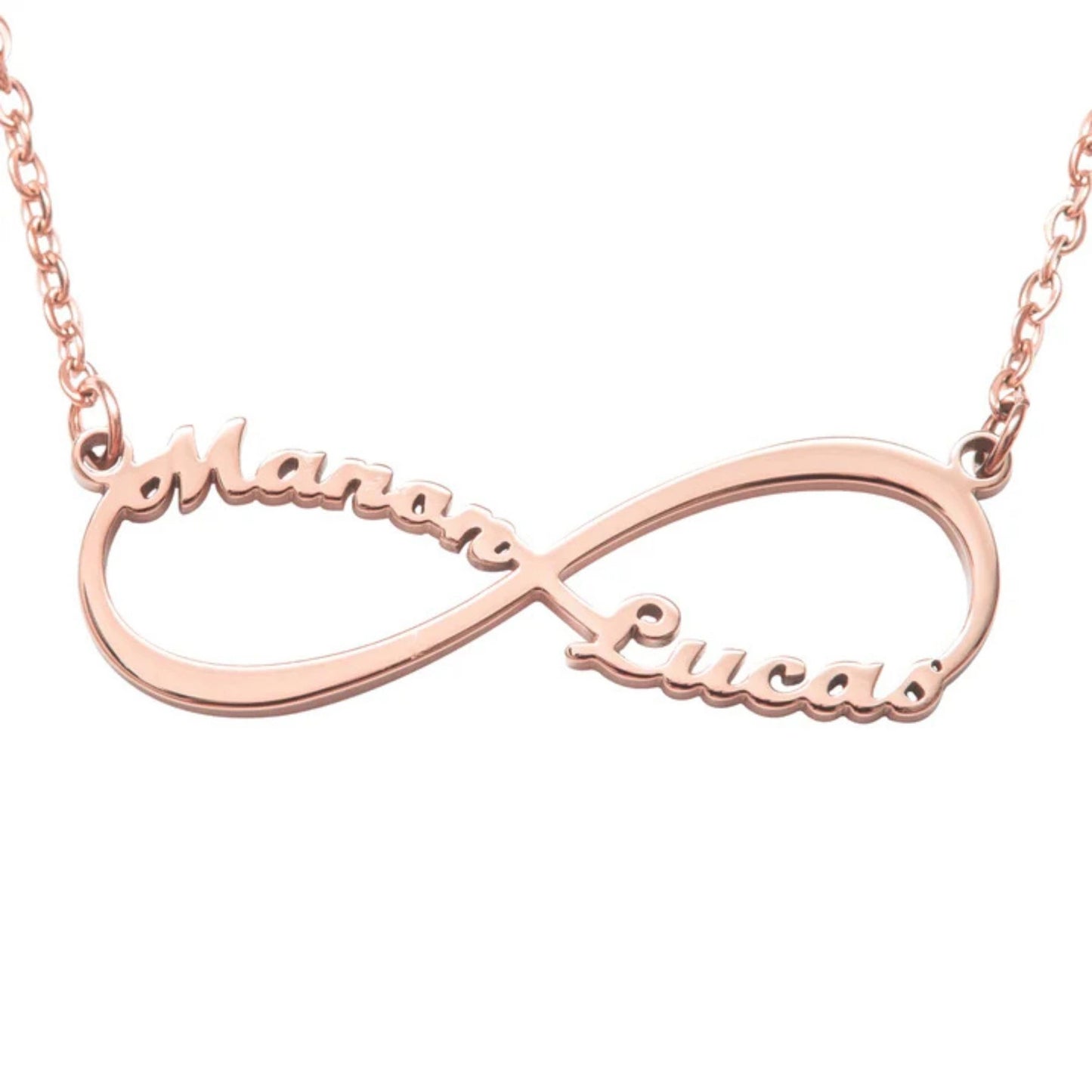 Collier Infini Personnalisé Deux Prénoms