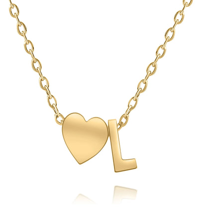 Collar Personalizado con Inicial y Corazón
