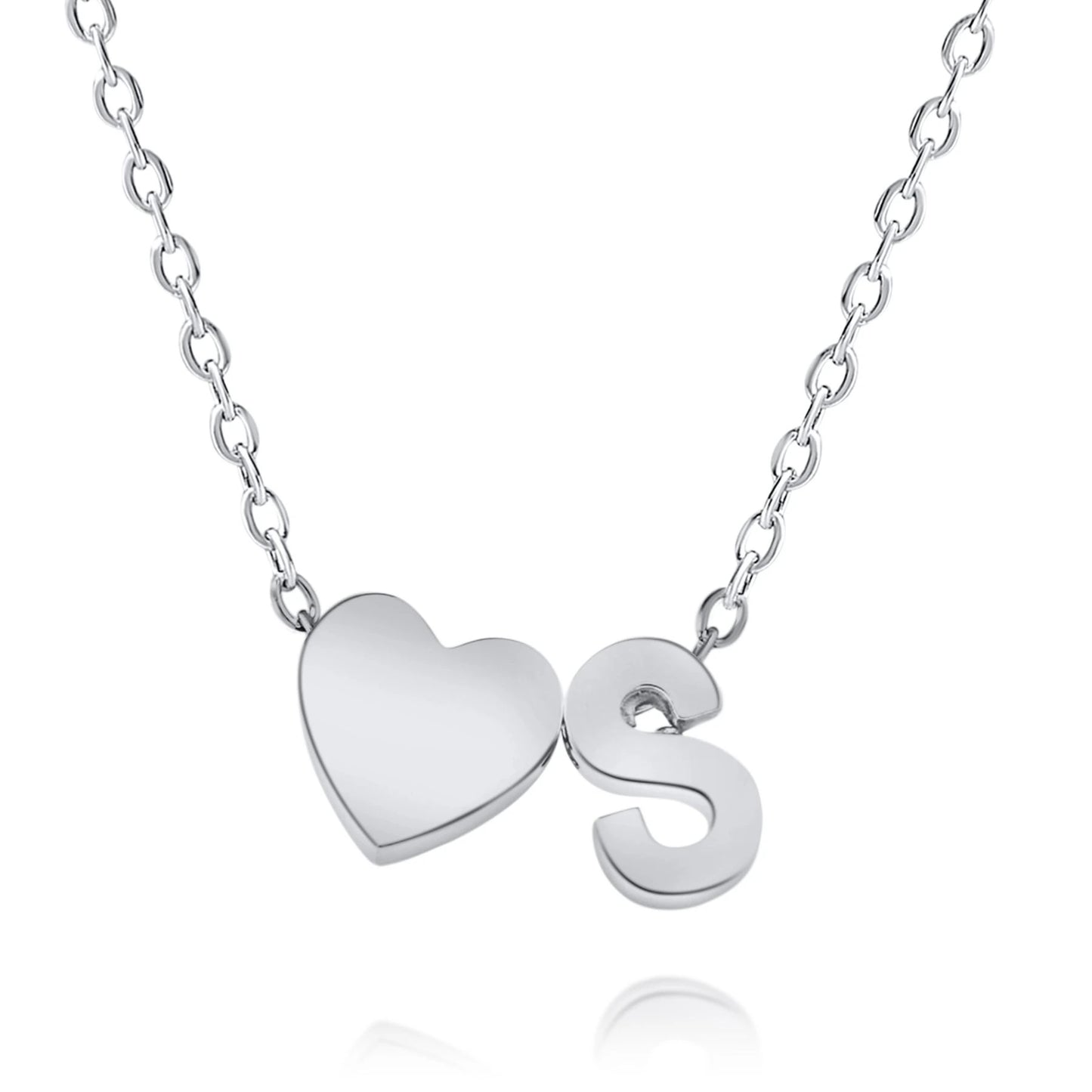 Collar Personalizado con Inicial y Corazón