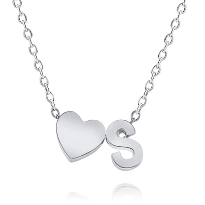 Collar Personalizado con Inicial y Corazón