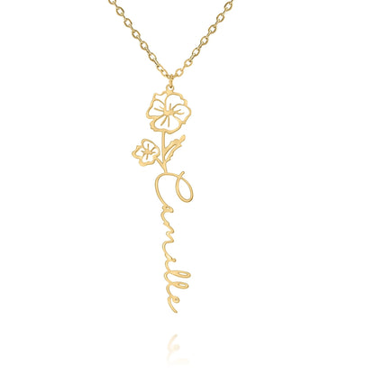 Collier Prénom Fleur
