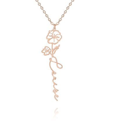 Collier Prénom Fleur