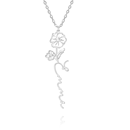 Collier Prénom Fleur