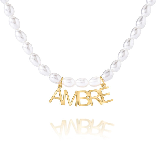 Collier Prénom Perles
