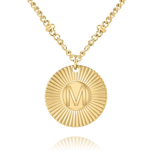 Collier Médaille Initiale Sunshine