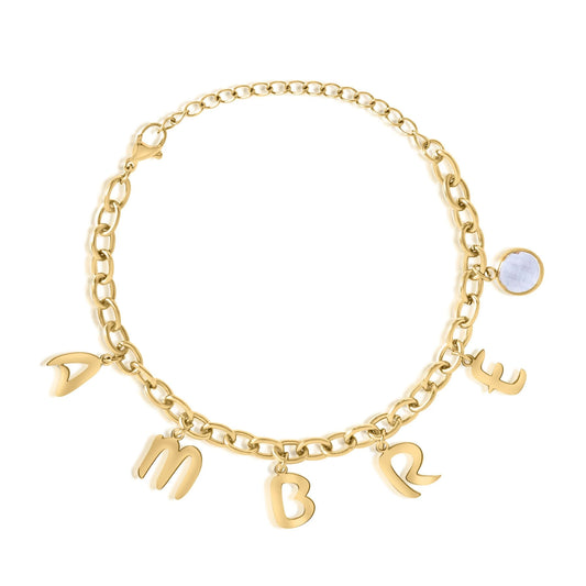 Bracelet Lettres Pendentifs