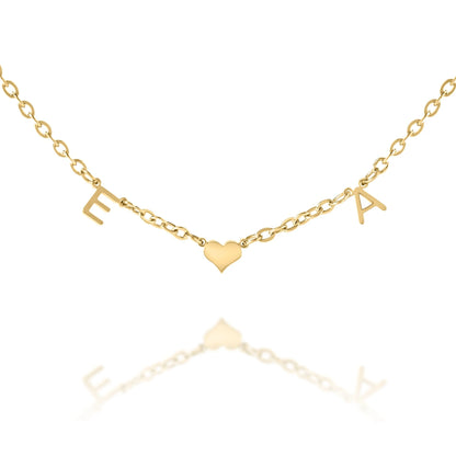 Collier Initiales Amour