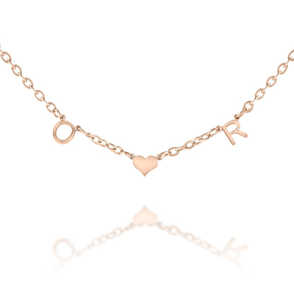 Collier Initiales Amour