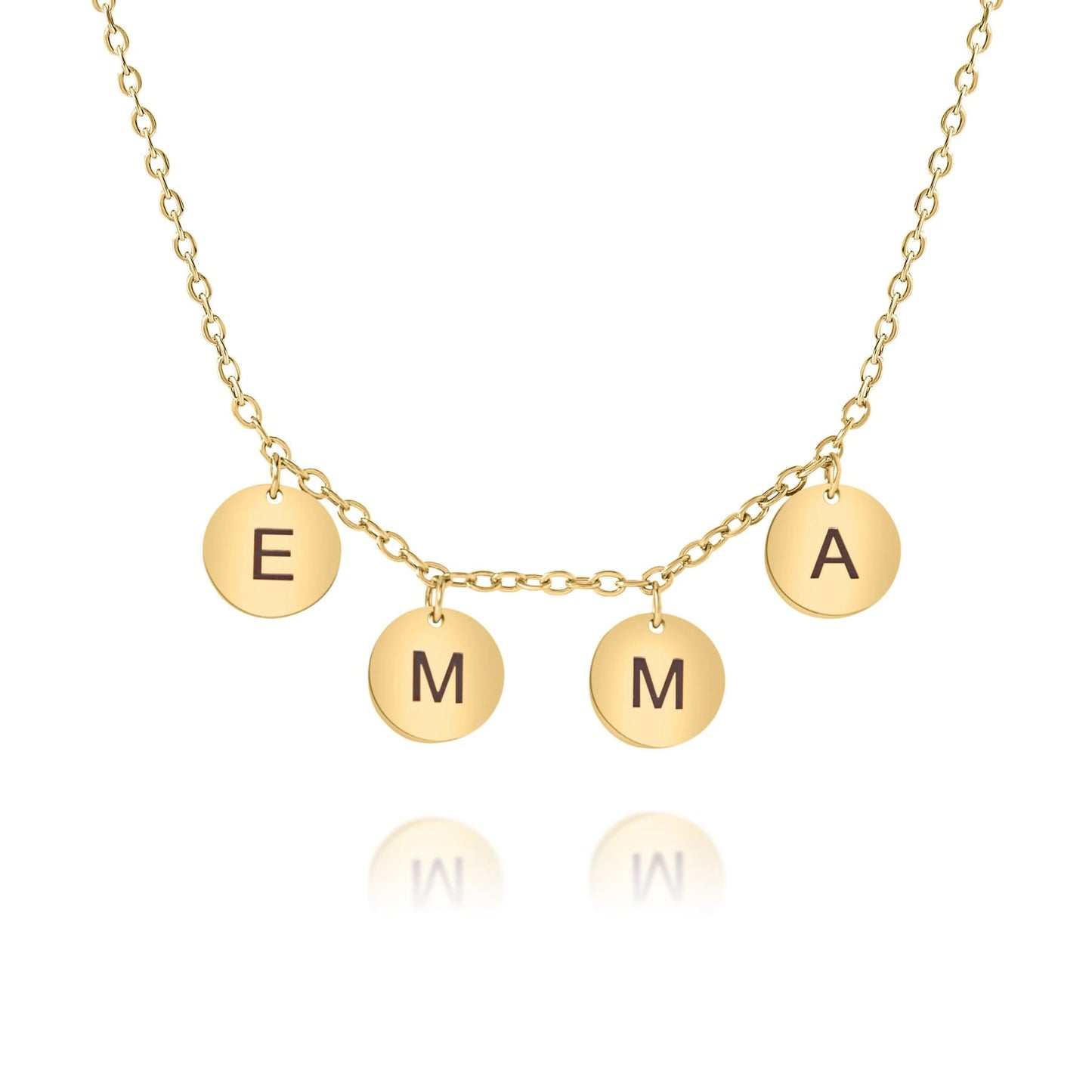 Collier Personnalisé avec Lettres en Médaillon