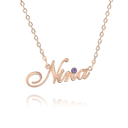 Collier Personnalisé Prénom Avec Pierre De Naissance