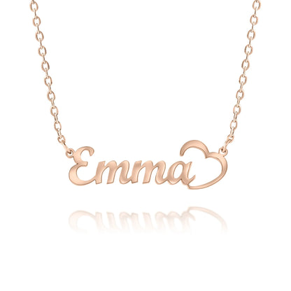 Collier Prénom Coeur Ciselé