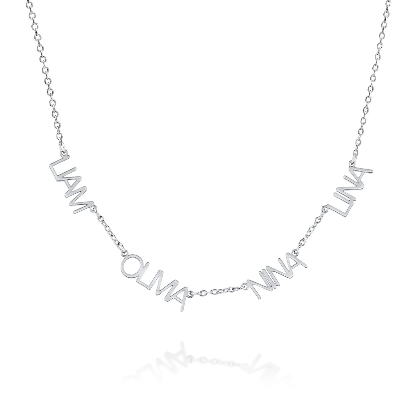 Collier Majuscule Multi-Prénoms Personnalisé