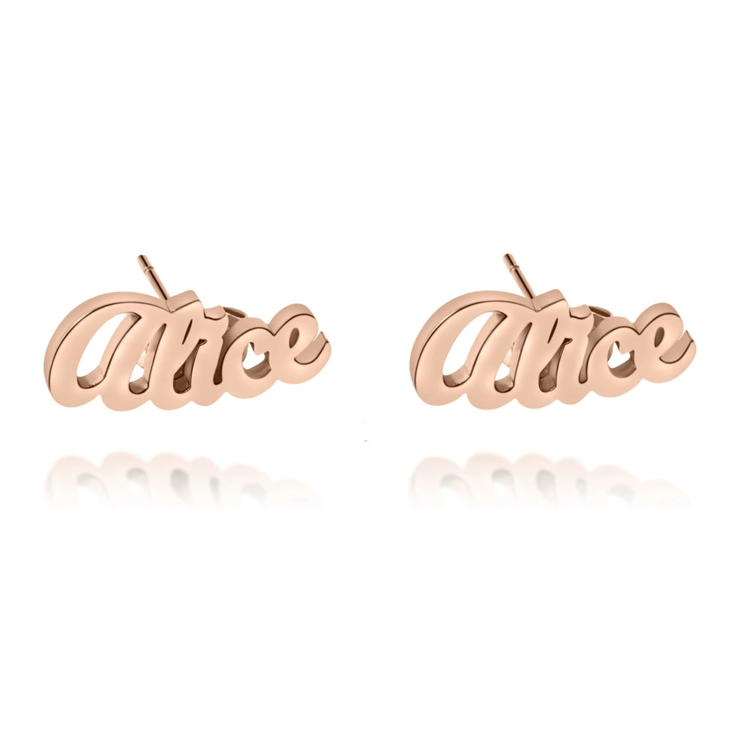 Boucles d'oreilles Deux Prénoms Personnalisées