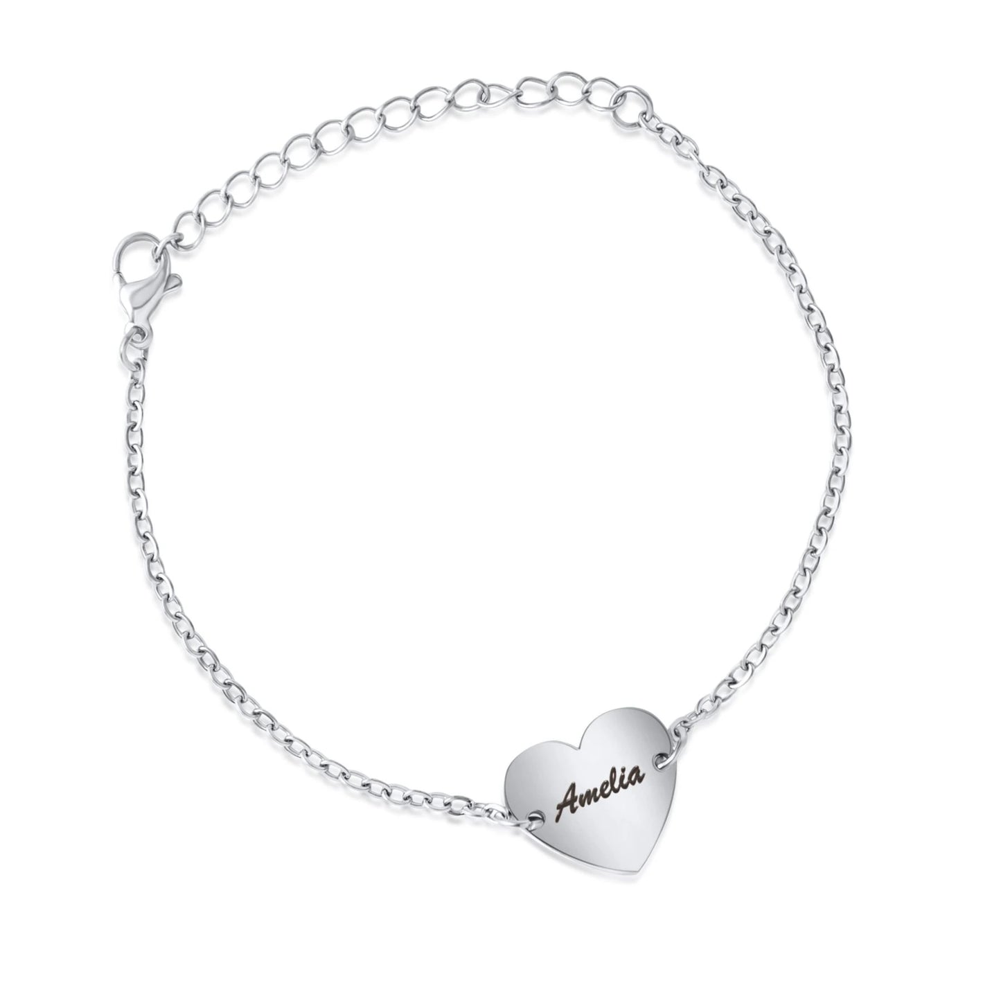 Bracelet Coeur Personnalisée Couple