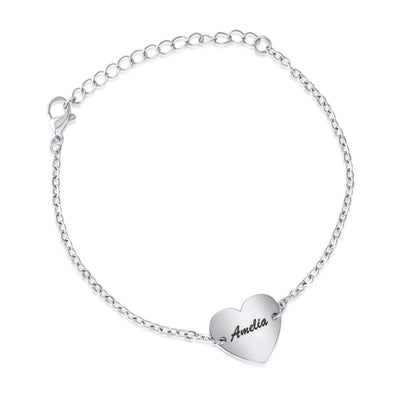 Bracelet Coeur Personnalisée Couple