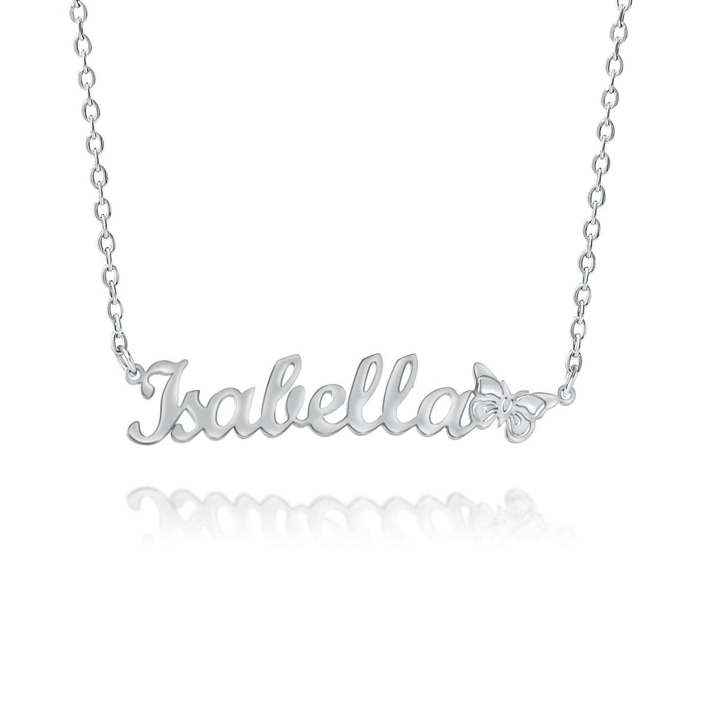 Collier Prénom Personnalisé avec Papillon
