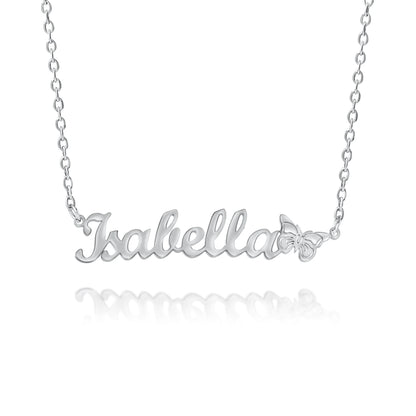 Collier Prénom Personnalisé avec Papillon