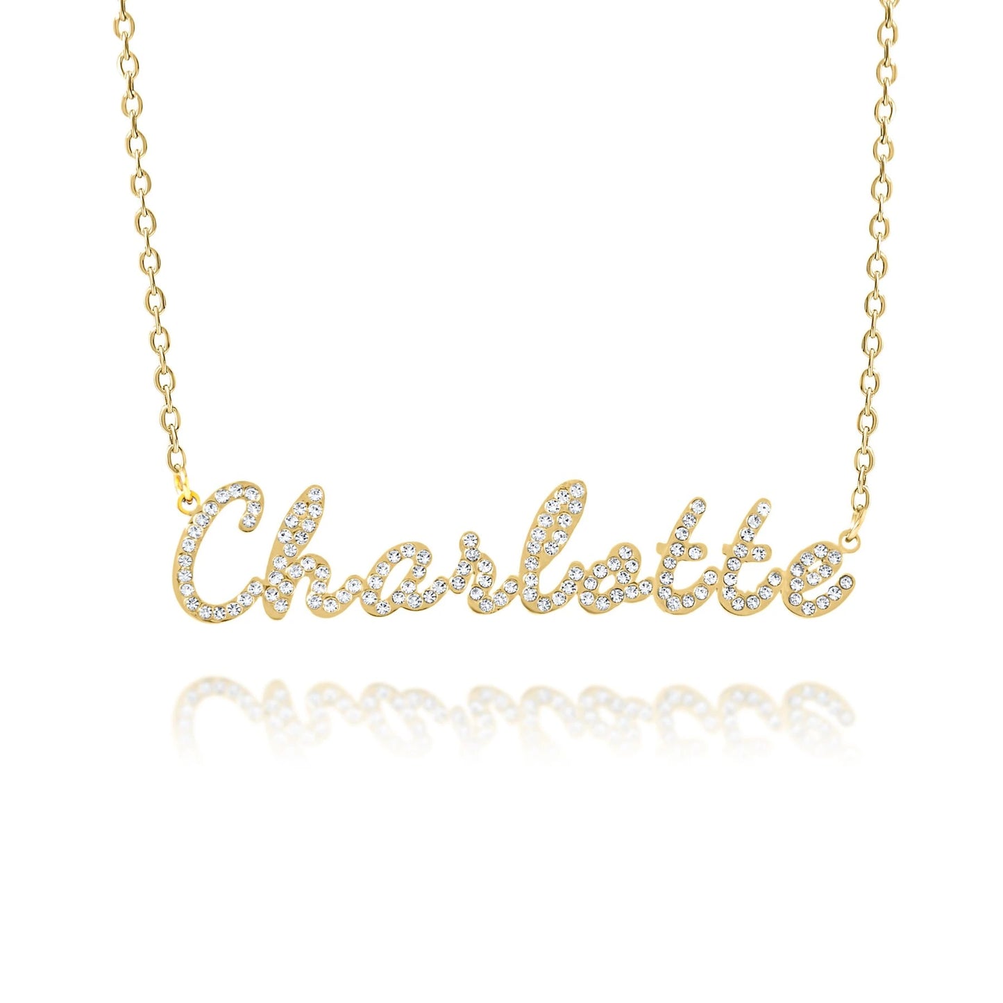 Collana con Nome e Strass Brillanti