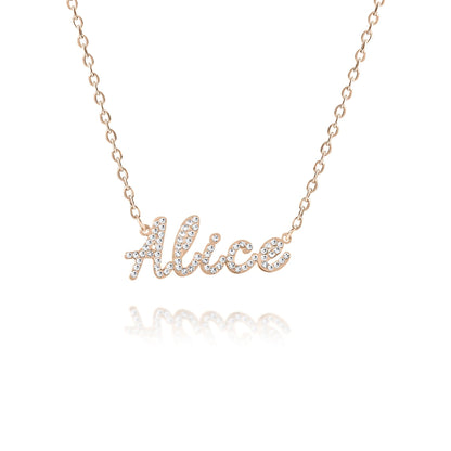 Collana con Nome e Strass Brillanti
