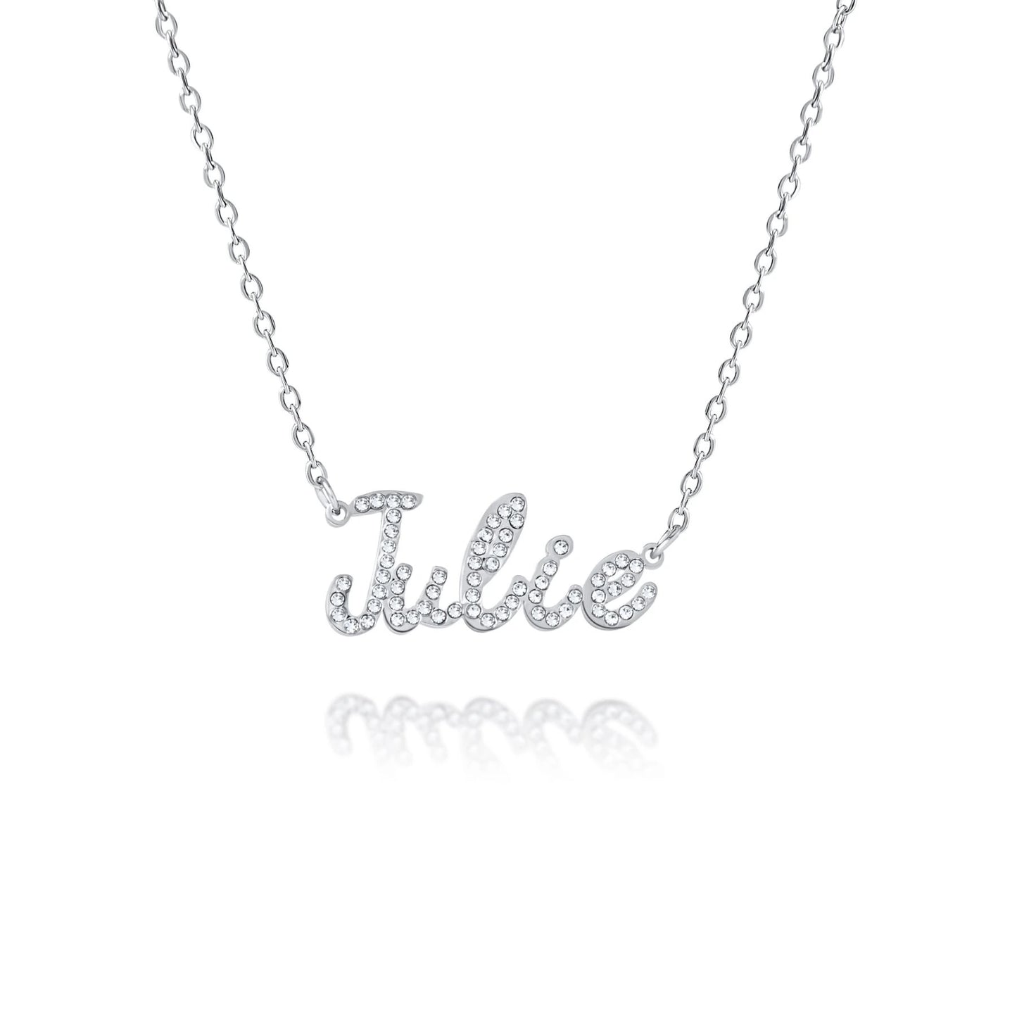 Collana con Nome e Strass Brillanti