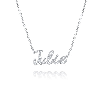Collana con Nome e Strass Brillanti