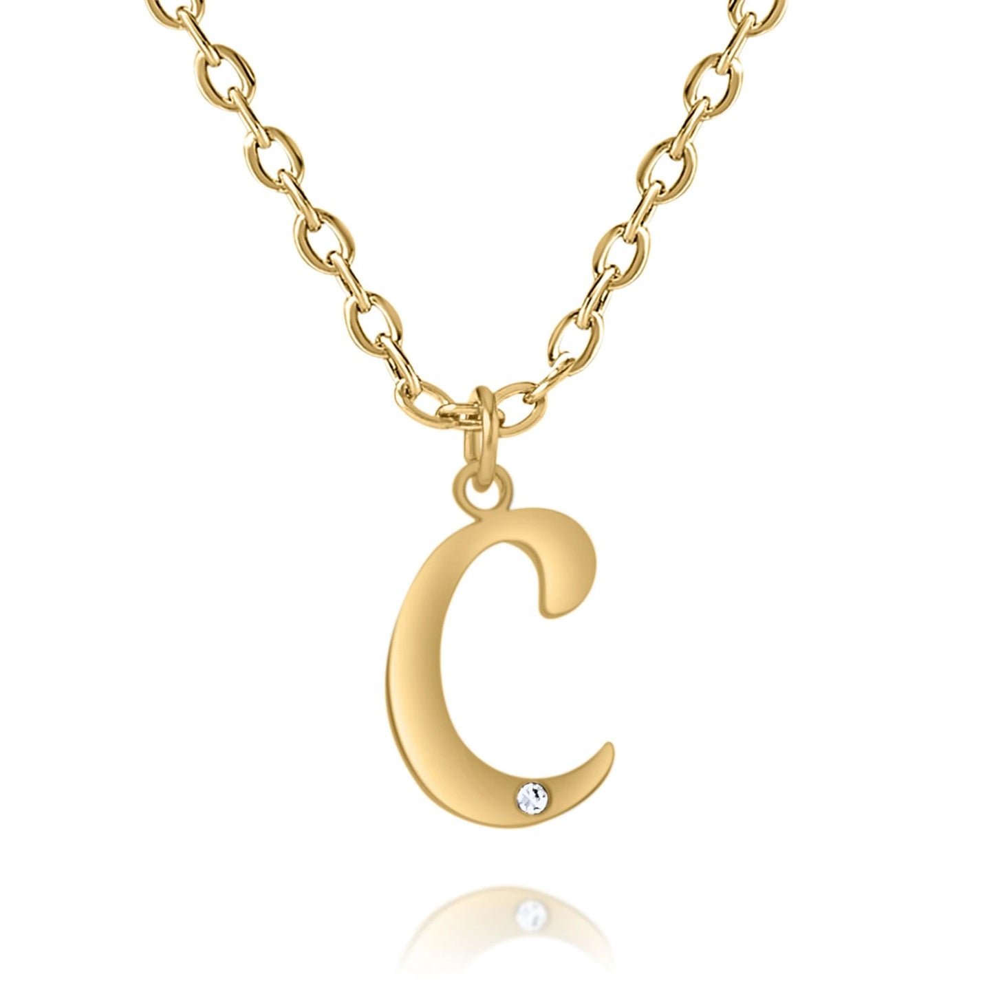 Collier Initiale Personnalisé avec Diamant