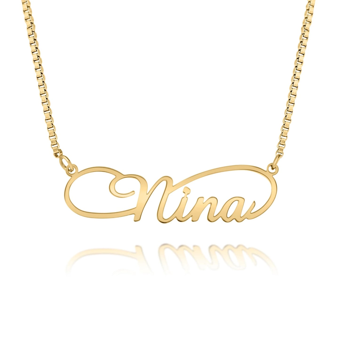 Collier Prénom Infini Chaîne Fine