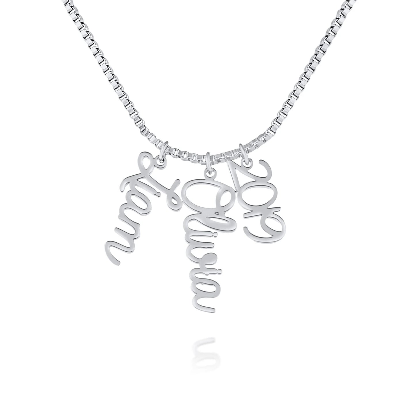 Collier Prénom Cursif Vertical