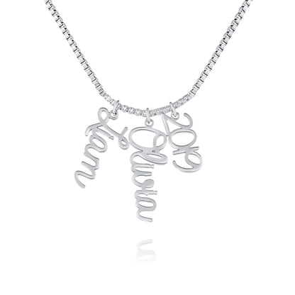 Collier Prénom Cursif Vertical