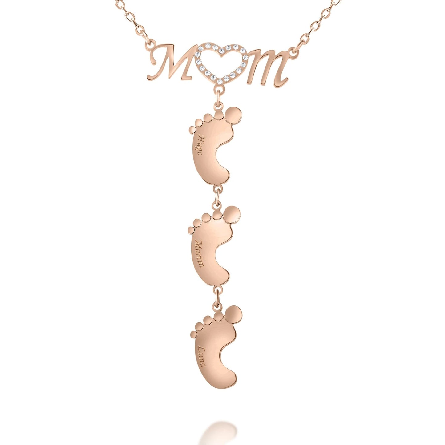 Collier Pendentif Personnalisé avec Pied de Bébé