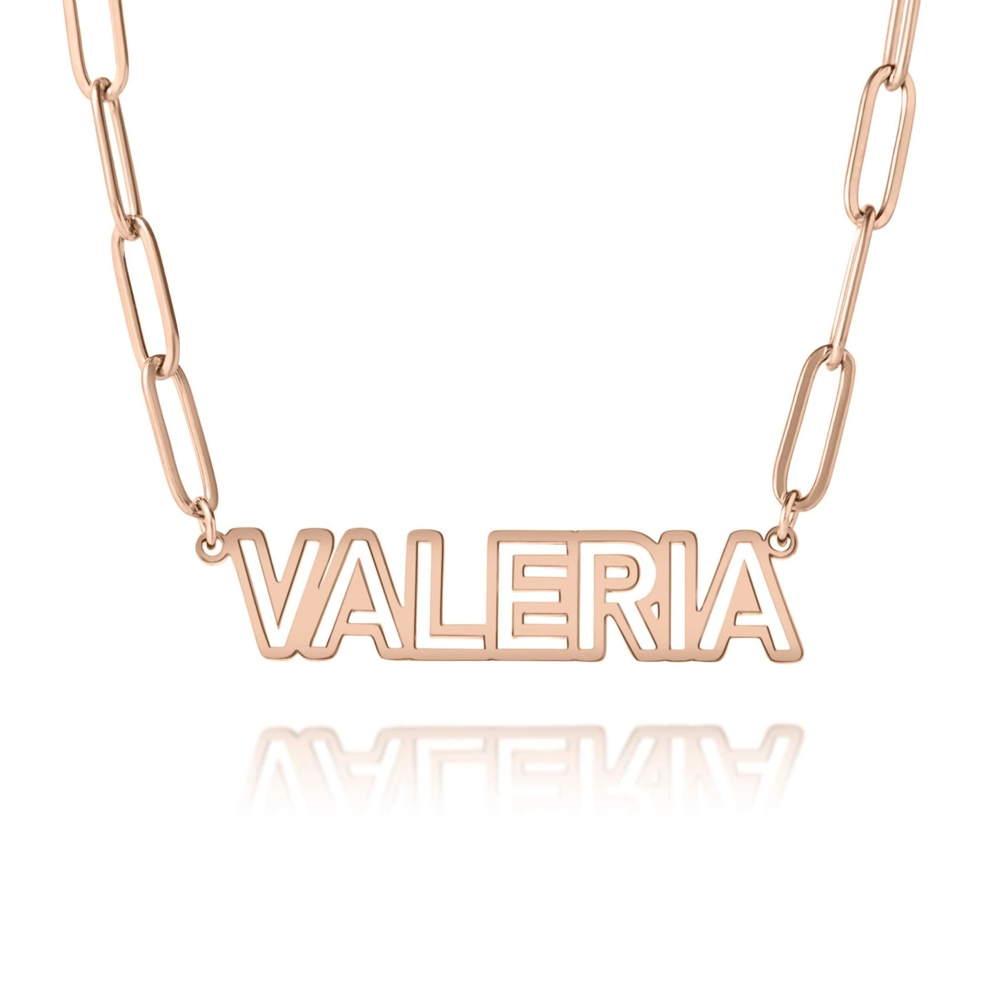 Uitgesneden Hoofdletter Naamketting