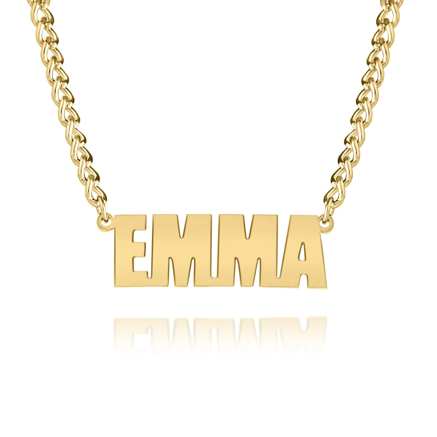 Collier Prénom Personnalisé avec chaine épaisse